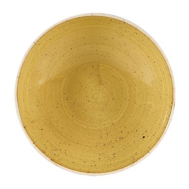 Churchill Stonecast Coupe Bowls Mustard Seed Yellow 182mm (Pack of 12)