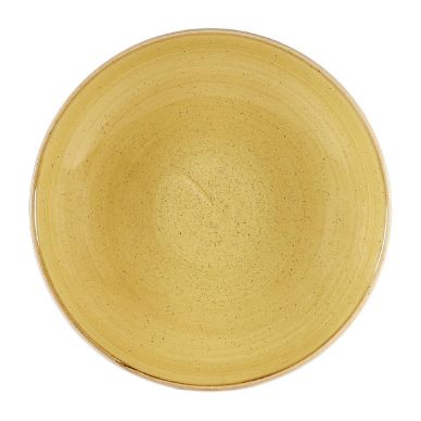 Churchill Stonecast Coupe Bowls Mustard Seed Yellow 310mm (Pack of 6)