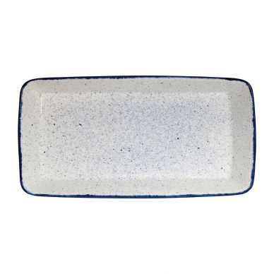 Churchill Stonecast Hints Rectangular Baking Dishes Indigo Blue 325 x 530mm