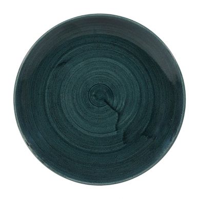 Churchill Stonecast Patina Coupe Plates Rustic Teal  217mm (Pack of 12)