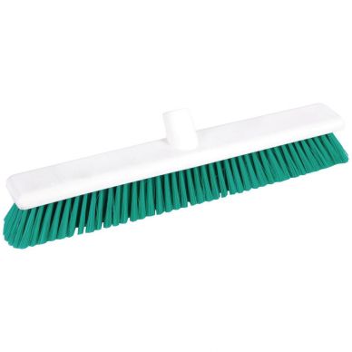 Jantex Hygiene Broom Soft Bristle Green 18in