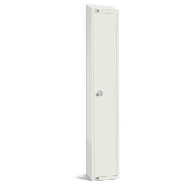 Elite Single Door 300mm Deep Lockers White