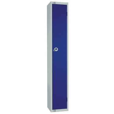 Elite Single Door 300mm Deep Lockers Blue
