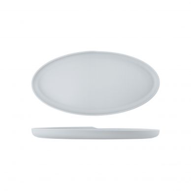 White Copenhagen Oval Melamine Dish 47.5 x 24cm