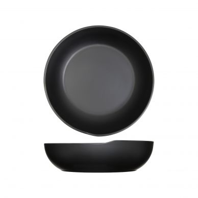 Black Copenhagen Melamine Bowl 28 x 7.5cm - Pack of 4