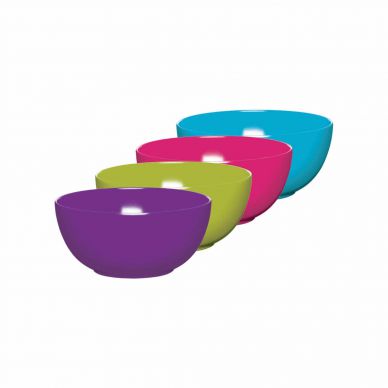 Kitchen Craft Colourworks Set of 4 Melamine Bowls