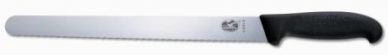 Black Handle Victorinox Serrated Slicer Knife 25cm (10in)