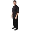 Chef Works Unisex Montreal Cool Vent Short Sleeve Chefs Jacket Black