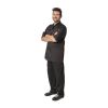 Chef Works Unisex Montreal Cool Vent Short Sleeve Chefs Jacket Black