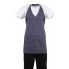 Whites V Neck Service Apron Charcoal