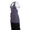 Whites V Neck Service Apron Charcoal