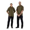Southside Band Collar Chefs Jacket Khaki