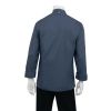 Chef Works Hartford Lightweight Zipper Unisex Chef Jacket Blue