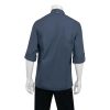 Chef Works Hartford Lightweight Zipper Unisex Chef Jacket Blue