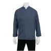 Chef Works Hartford Lightweight Zipper Unisex Chef Jacket Blue