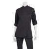 Chef Works Hartford Lightweight Zip Womens Chef Jacket Black