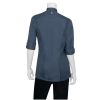 Chef Works Hartford Lightweight Zip Womens Chef Jacket Blue