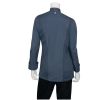 Chef Works Hartford Lightweight Zip Womens Chef Jacket Blue