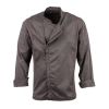 Chef Works Urban Hartford Lightweight Zipper Chefs Jacket Graphite