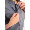 Chef Works Unisex Springfield Lightweight Short Sleeve Zipper Coat Ink Blue