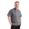 Chef Works Unisex Springfield Lightweight Short Sleeve Zipper Coat Ink Blue