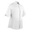 Southside Band Collar Chefs Jacket White