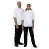 Southside Band Collar Chefs Jacket White