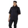Southside Band Collar Chefs Jacket Black