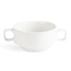 Olympia Whiteware Soup Bowls With Handles 400ml (6 pack)