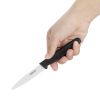 Hygiplas Straight Blade Paring Knife Black 8.5cm