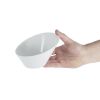 Olympia Whiteware Oval Sloping Bowls 154x 133mm 335ml (4 pack)