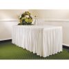 Table Top Cream Cover & Skirting - Pliss? Style
