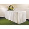 Table Top Cream Cover & Skirting - Pliss Style