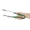 Hygiplas Colour Coded Green Serving Tongs 300mm
