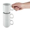 Olympia Whiteware Stacking Mugs 284ml 10oz (Pack of 12)