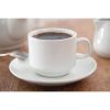 Olympia Whiteware Stacking Tea Cups 7oz 200ml (Pack of 12)