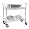 Vogue Chrome 2 Tier Wire Trolley
