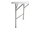 Bolero 5ft Round Folding Table White