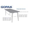 Gopak Contour Folding Table Oak