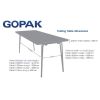 Gopak Contour Folding Table Red