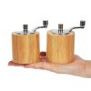 Olympia Light Wood Salt and Pepper Mill Grinder Set