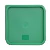 Hygiplas Polycarbonate Square Food Storage Container Lid Green