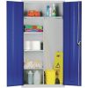 Janitorial Cupboard Grey Blue Doors