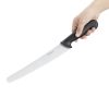 Hygiplas Serrated Pastry Knife Black 25.5cm