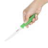 Hygiplas Serrated Tomato Knife Green 10.5cm