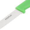 Hygiplas Serrated Tomato Knife Green 10.5cm