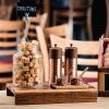 Olympia Copper Wood Salt and Pepper Mill Set (2 Pack)