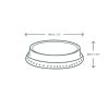 Vegware Compostable Flat Lids With No Hole 200ml / 7oz (1000 pack)