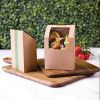 Vegware Compostable Kraft Tortilla Wrap Boxes With PLA Window (Pack of 500)