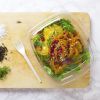 Vegware Compostable PLA Hinged-Lid Deli Containers